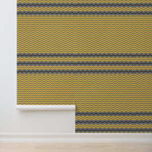 Gelb Grau Chevron Tapete