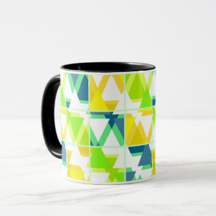 Gelb grün abstrakt , geo , geometrisch , gelb , tasse