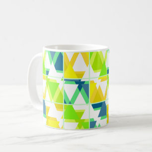 Gelb grün abstrakt kaffeetasse