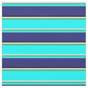 Gelb, grün, blau, blau und schwarz stoff