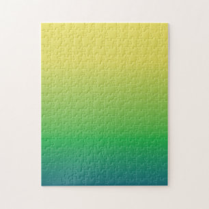 Gelb, grün, blau glänzend puzzle