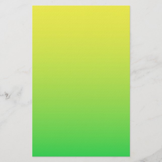 Gelb-Grün-Farbe Briefpapier (Vorderseite)