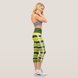 Gelb/grün-gelb-Gelbwaikenkapsel, XS (0-2) Capri Leggings