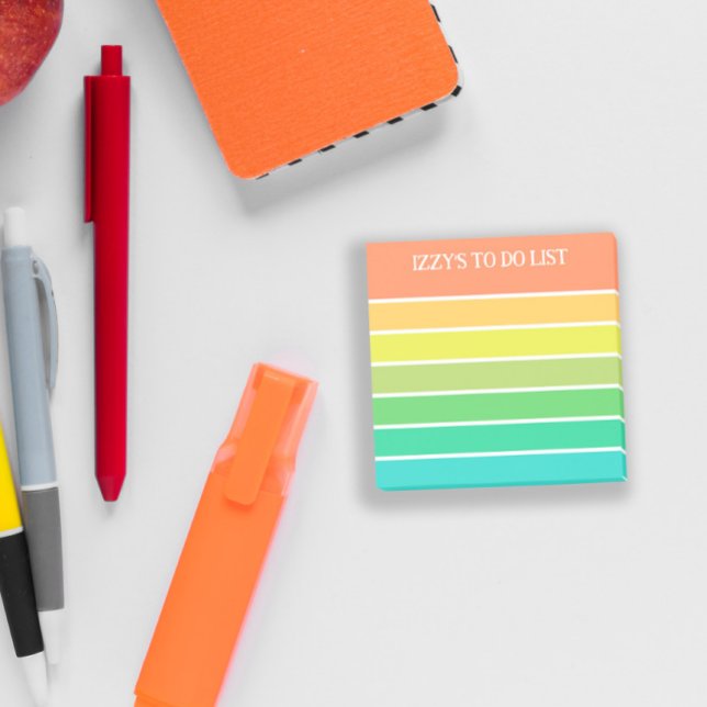 Gelb-grüne Streifen zum Hinzufügen von Namen Post-it Klebezettel (Von Creator hochgeladen)