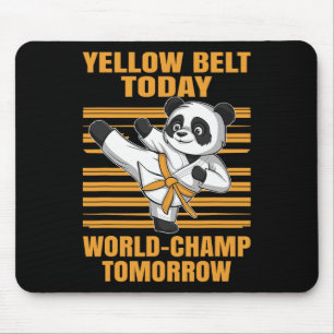 Gelb Gürtel Heute Weltmeister Morgen Panda Karate Mousepad