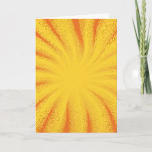 Gelb Hintergrund Sonnenstrahl – Retro Vintage Text Karte