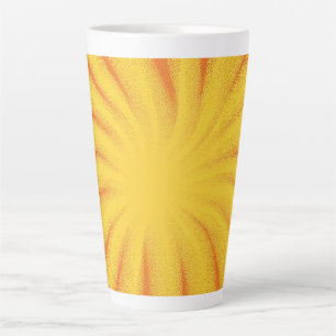 Gelb Hintergrund Sonnenstrahl – Retro Vintage Text Milchtasse