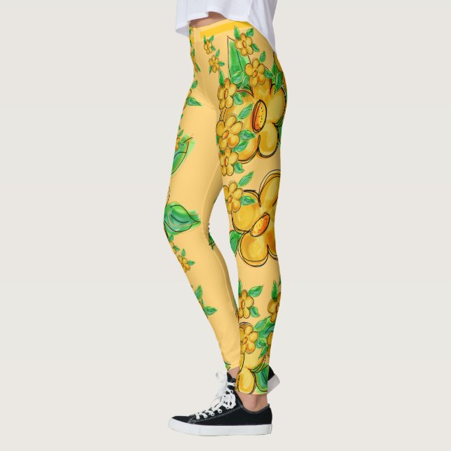 Gelb karamellisiert leggings (Links)