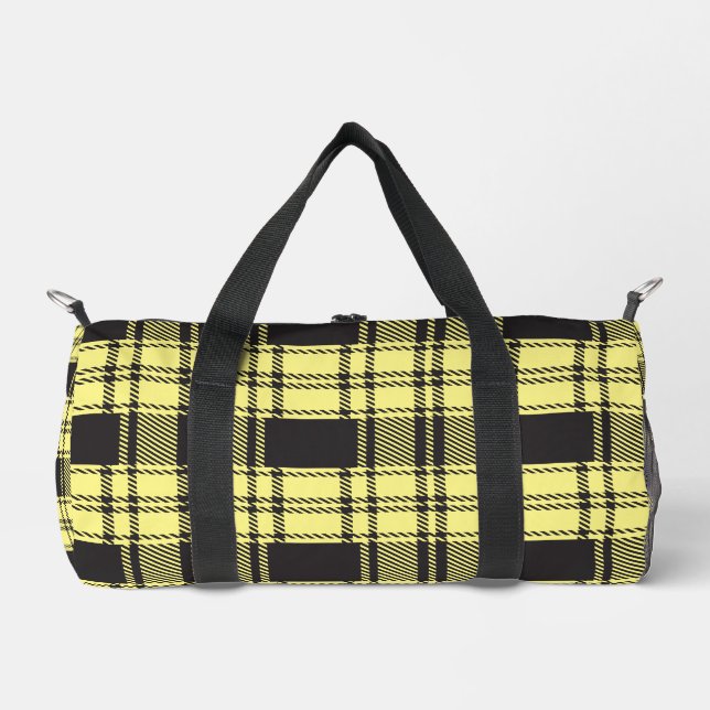Gelb kariert  duffle bag (Vorderseite)