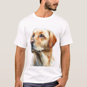 Gelb Labrador Retriever Aquarell T-Shirt