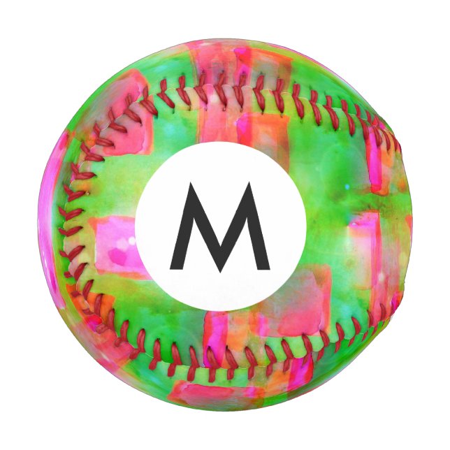 Gelb lackiertes Sonnenlicht, rosa Baseball (Vorderseite Links)