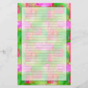 Gelb lackiertes Sonnenlicht, rosa Briefpapier