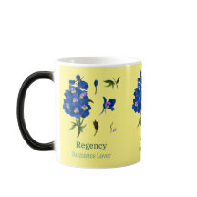 Gelb mit blauen Larkspur-Blume Romance Lover