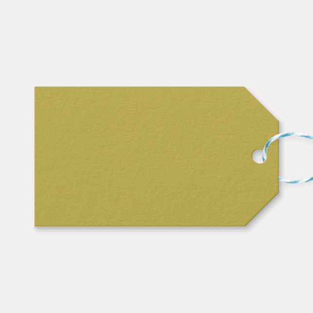 Gelb nein.3, dunkelgelber Geschenkstempel Geschenkanhänger (Vorderseite (Horizontal))