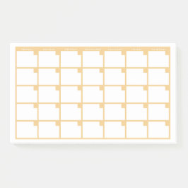 Gelb nicht mehr datierter Post-It-Note-Kalender Post-it Klebezettel