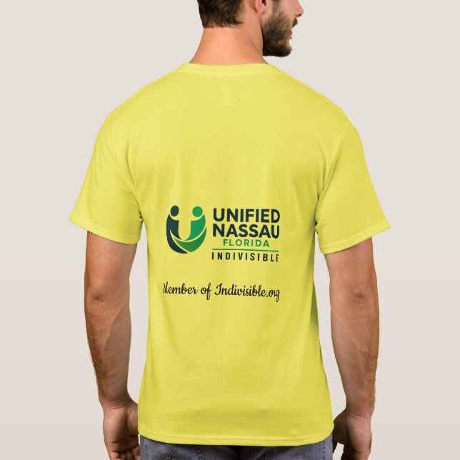 Gelb No Kings 3 T-Shirt (Rückseite)