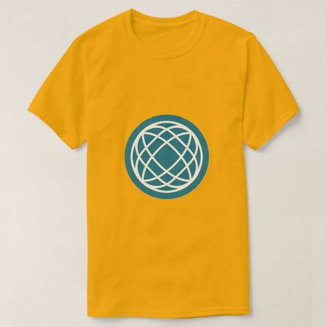 Gelb oder blau eingefärbtes Zonenlogo T-Shirt (Design vorne)