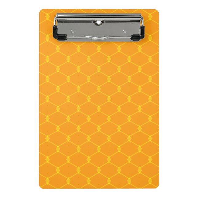Gelb Orange 18 Mini Klemmbrett (Vorderseite)