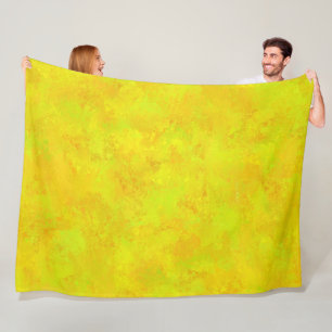 Gelb Orange Grün Abstraktes Muster Fleecedecke