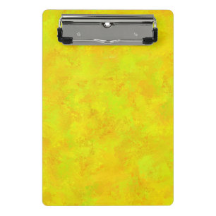 Gelb Orange Grün Abstraktes Muster Mini Klemmbrett