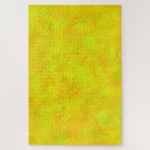 Gelb Orange Grün abstraktes Muster Puzzle