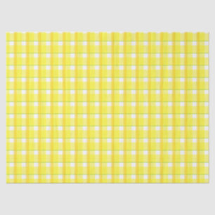Gelb-orange kariertes Muster Seidenpapier