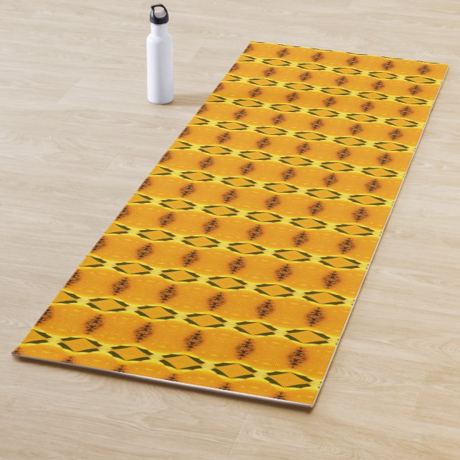 Gelb orange Muster Yogamatte (Beispiel)
