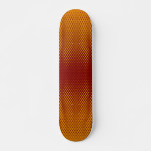Gelb-orange-rote Punkte auf der Skateboard