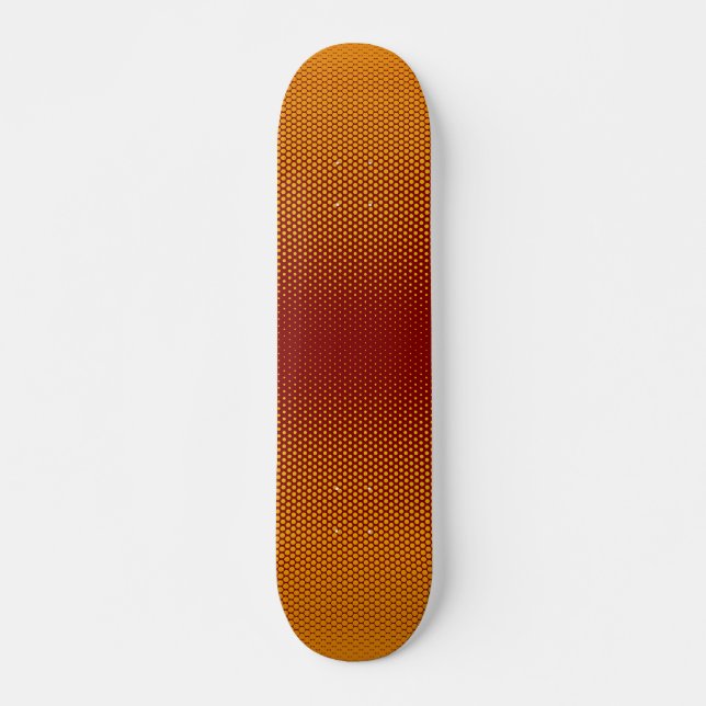 Gelb-orange-rote Punkte auf der Skateboard (Vorne)