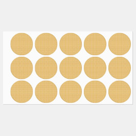 Gelb, orange und braune Blätter aus Packpapier Etiketten