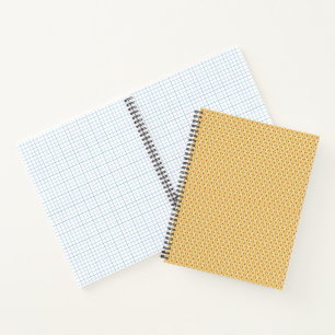 Gelb, orange und braune Blätter aus Packpapier Notizbuch