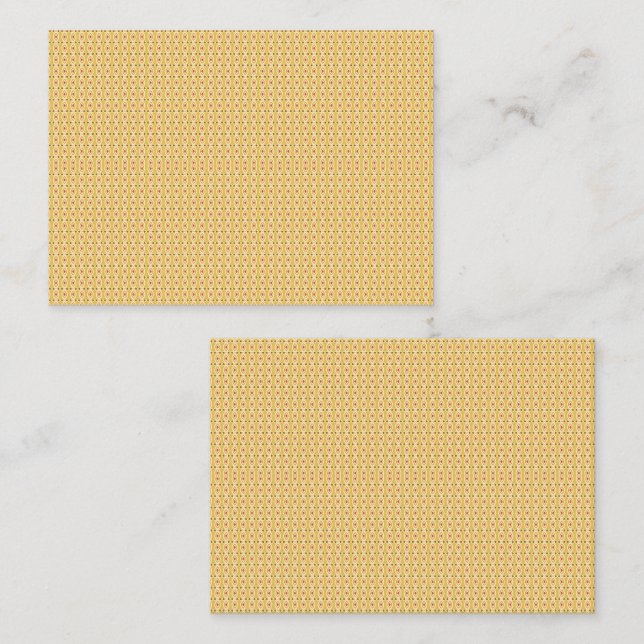 Gelb, orange und braune Blätter aus Packpapier Terminkarte (Vorne/Hinten)