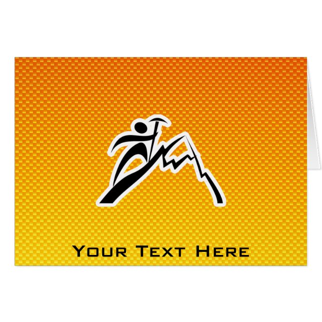 Gelb-orangees Bergsteigen (Vorderseite (Horizontal))