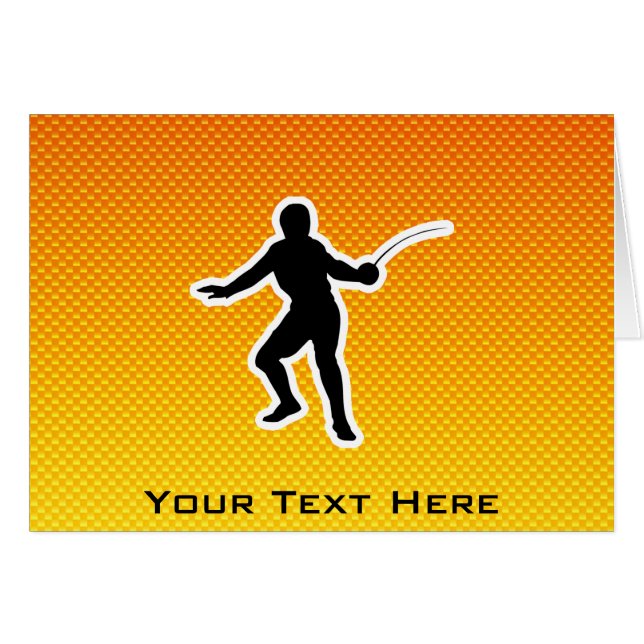 Gelb-orangees Fechten (Vorderseite (Horizontal))