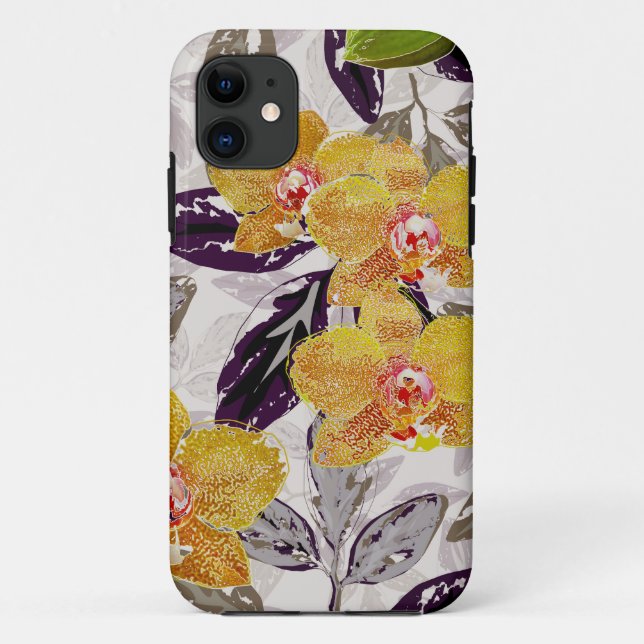 Gelb orangefarbene Orchideen.  Case-Mate iPhone Hülle (Rückseite)