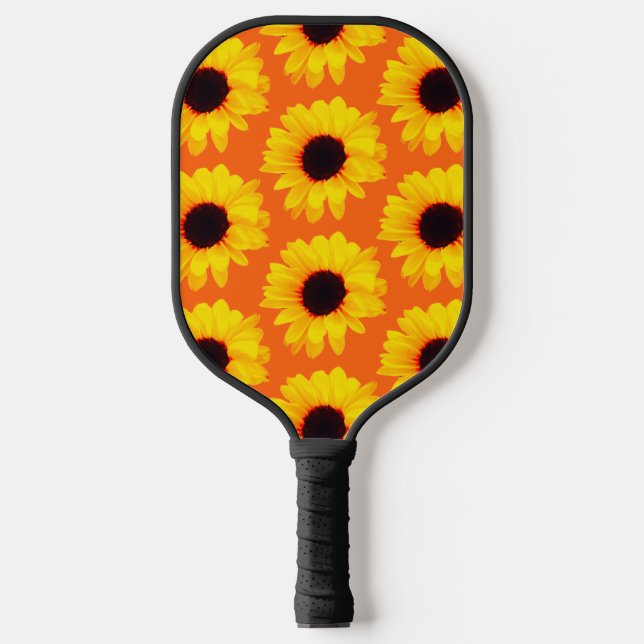 Gelb-orangefarbenes Pickleball-Paddel Pickleball Schläger (Vorderseite)