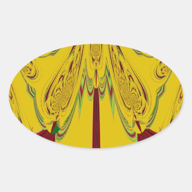 gelb ovaler aufkleber (Vorderseite)