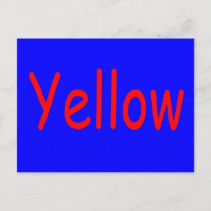 gelb postkarte