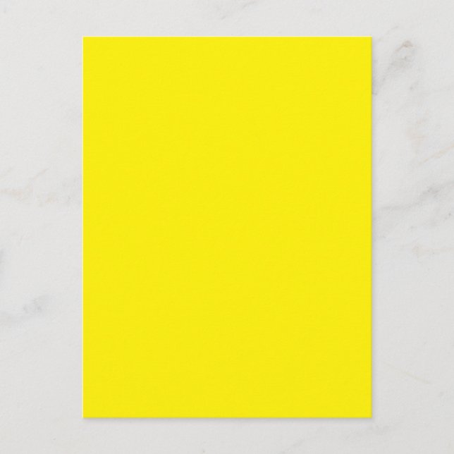 Gelb Postkarte (Vorderseite)