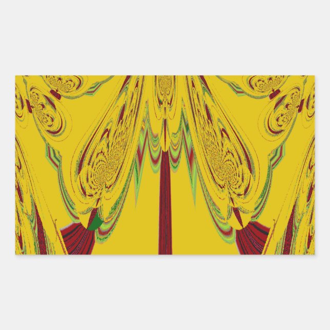 gelb rechteckiger aufkleber (Vorderseite)