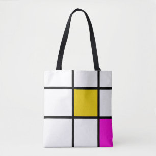 Gelb Rosa Mondrian Stil