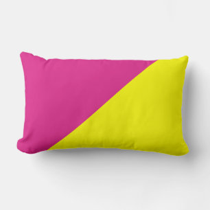 Gelb rosa, solide Farbe Hintergrund Lendenkissen