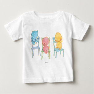 Gelb, rosa und Blau betrifft Stühle Baby T-shirt