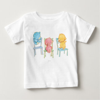 Gelb, rosa und Blau betrifft Stühle Baby T-shirt