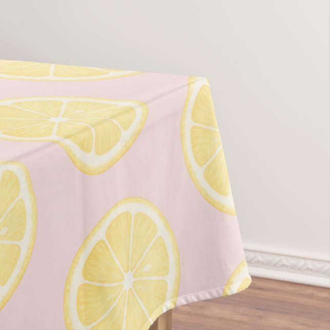 Gelb rosa Zitrone  Tischdecke (Beispiel)