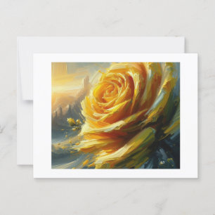 Gelb Rose, Postkarte