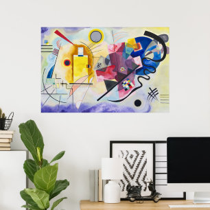 Gelb-Rot-Blau Kandinsky Poster