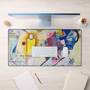 Gelb-Rot-Blau Kandinsky Schreibtischunterlage