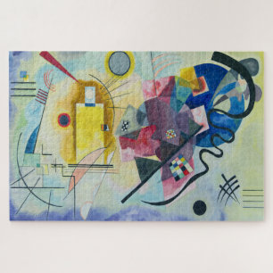 Gelb-rot-blau Kunst von Wassily Kandinsky Puzzle