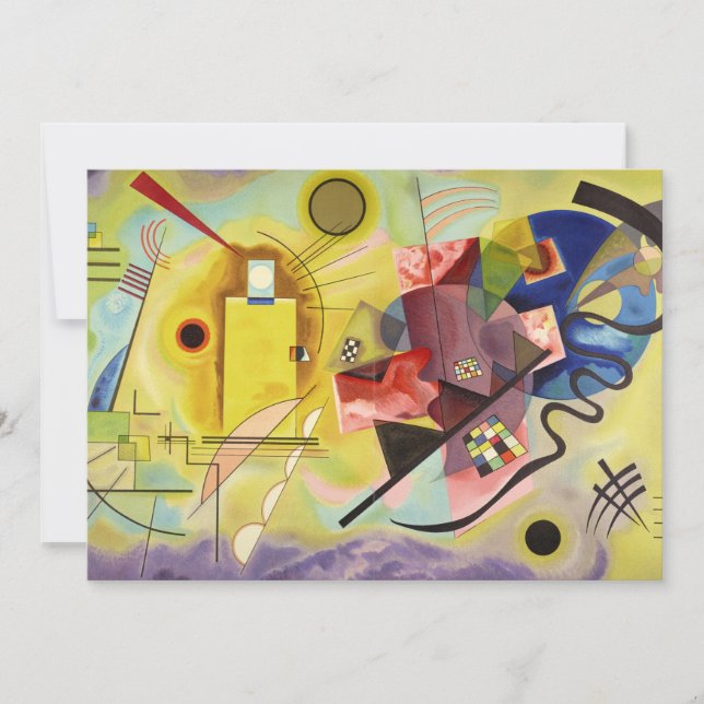 Gelb-rot-blau von Wassily Kandinsky Dankeskarte (Vorderseite)